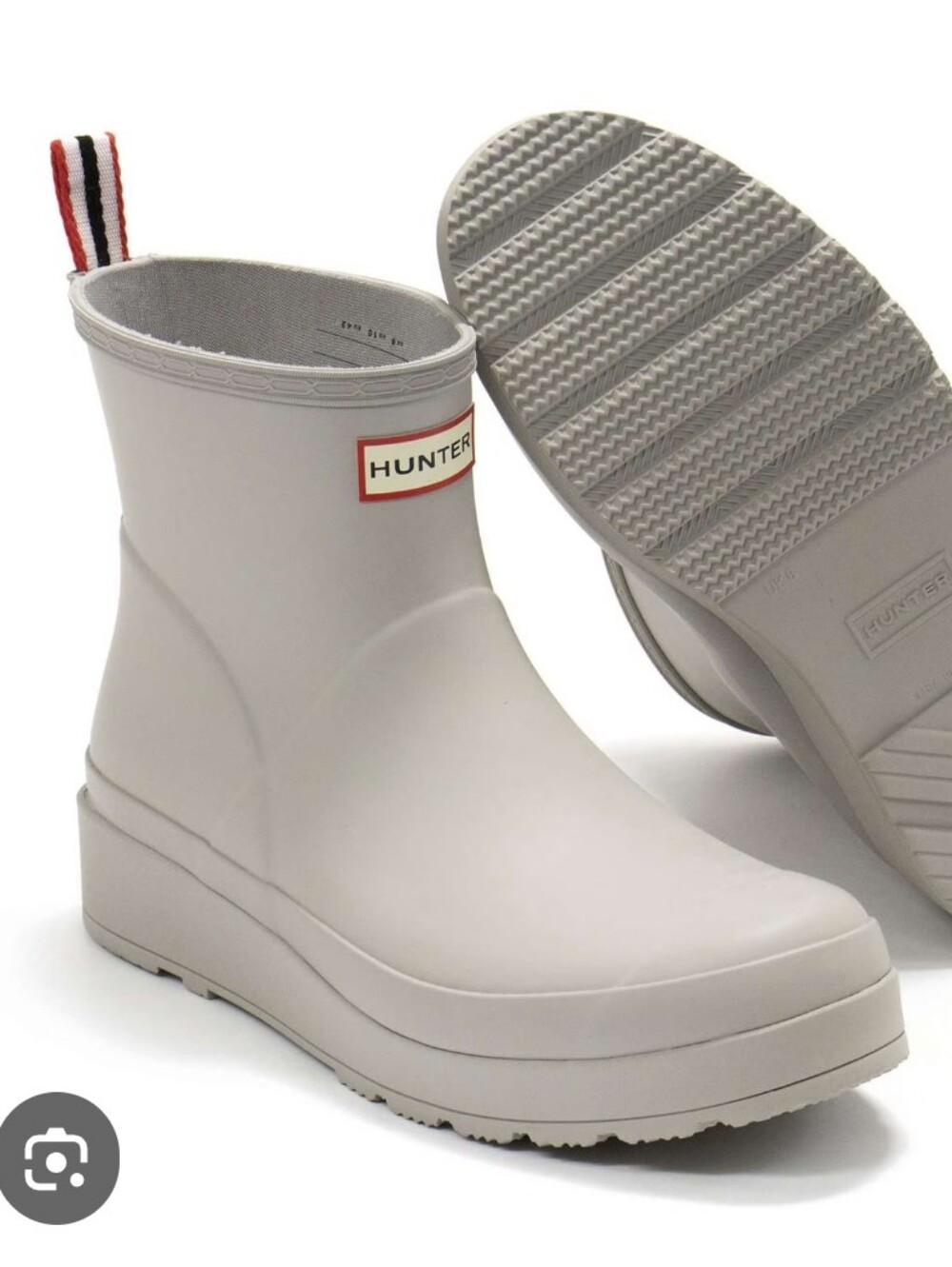 Hunter Women's Size 7: Play Short Rain Boots in Zinc Gray